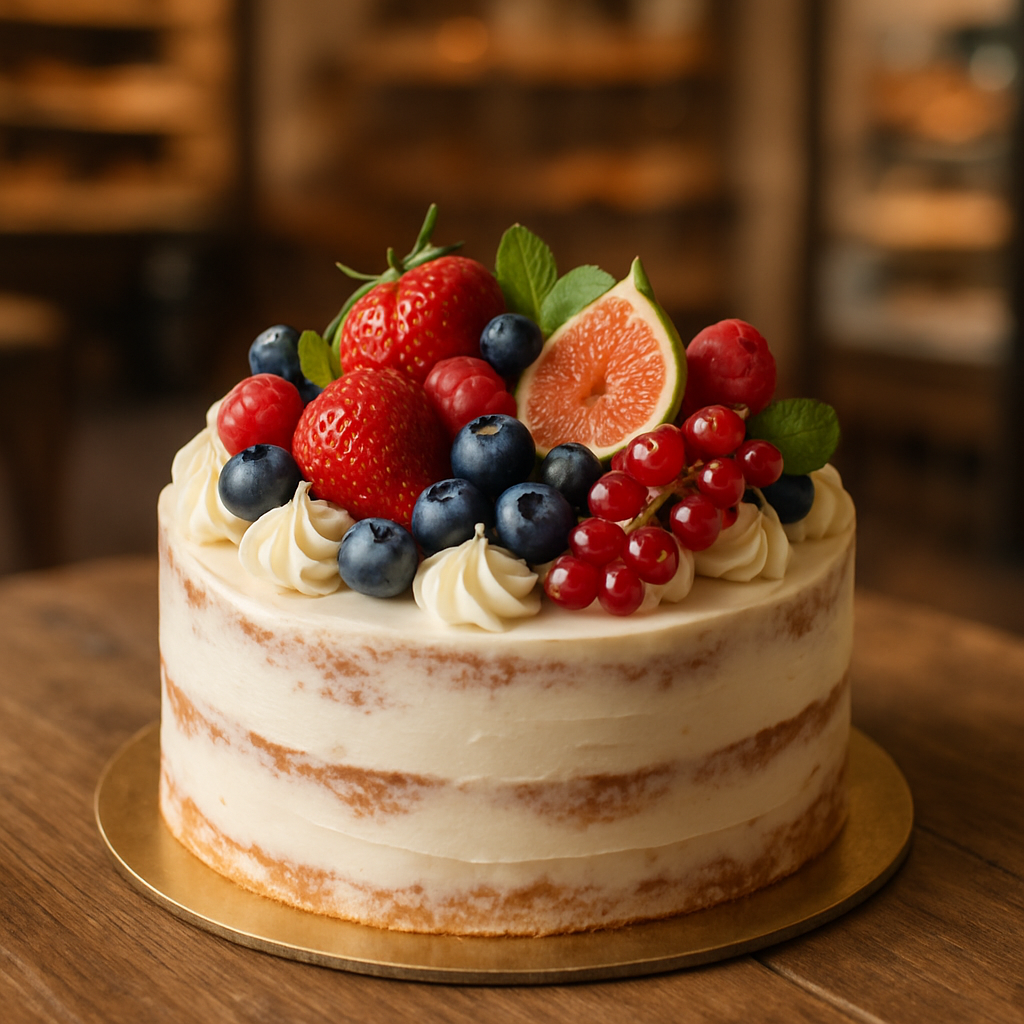 Delicious artisanal cake